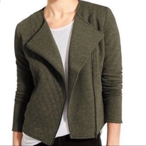 Athleta Jackets & Blazers - Athleta Belvedere Moto Quilted Jacket Medium